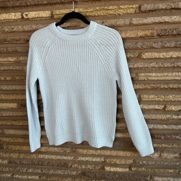 Vero Moda Light Blue Crewneck Sweater Ribbed Knit Size Small - Picture 6 of 7